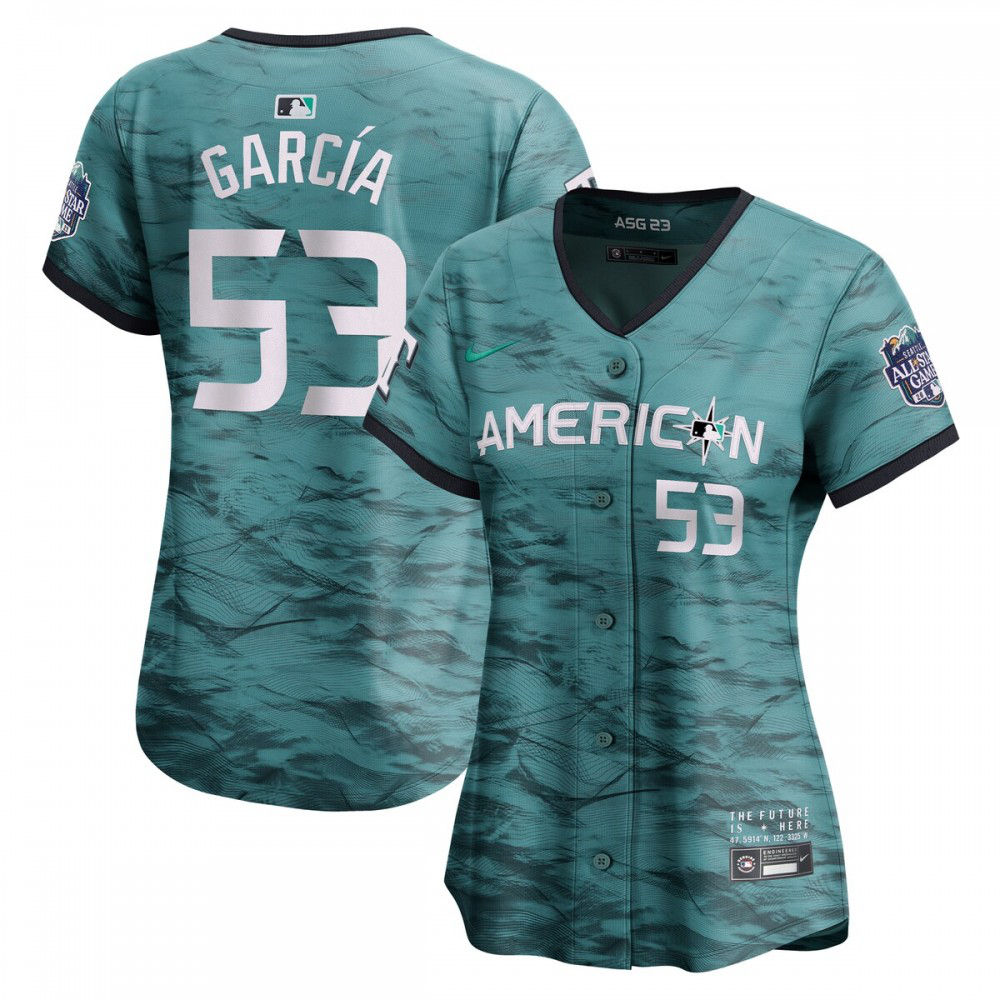 Adolis Garcia American League Women's 2023 MLB All-Star Game Limited Player Jersey - Teal-Pro Kit Vault | Brand New 26/27 Sports Jerseys